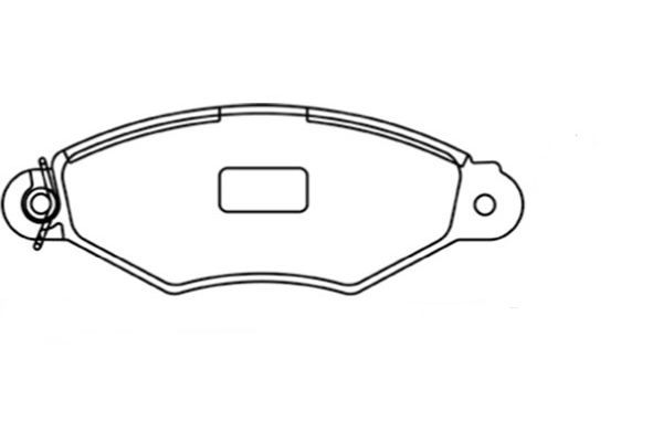 KAVO PARTS Комплект тормозных колодок, дисковый тормоз BP-6578